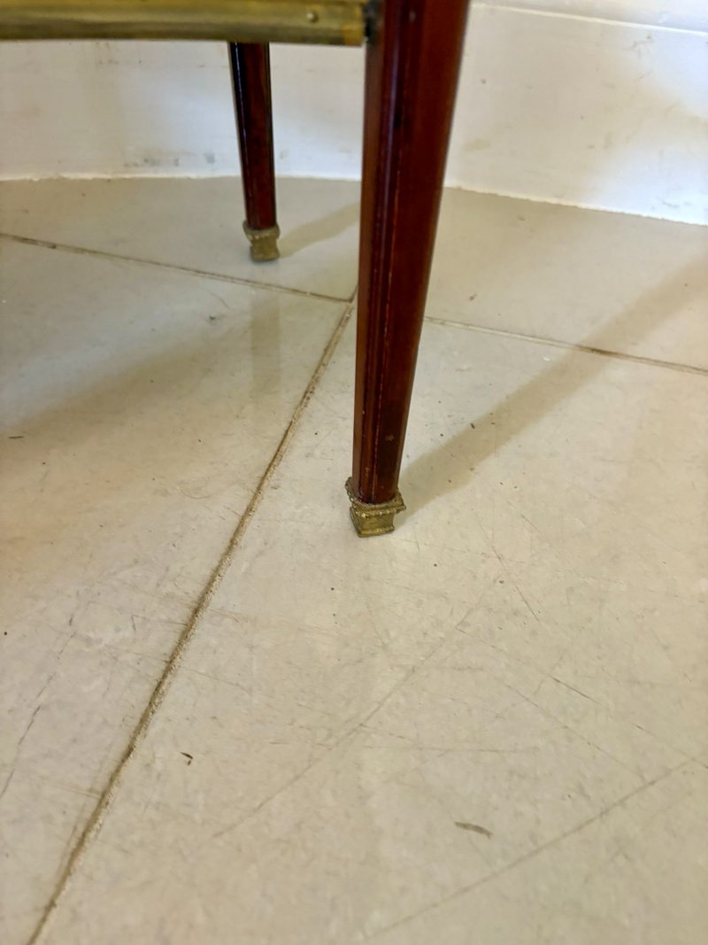 Outstanding Quality Antique Edwardian Mahogany and Ormolu Mounted Lamp Table - Image 11